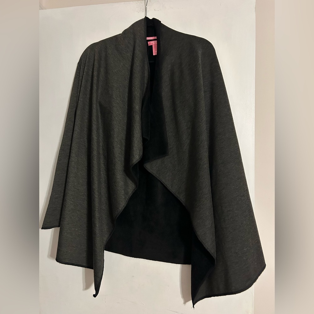 Issac Mizrahi Gray and Black Cardigan  Jacket